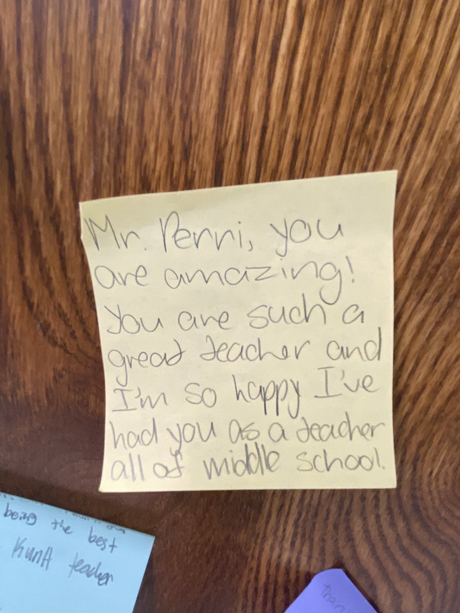 mrjdperri's tweet photo. Positive affirmations on my classroom door this morning from students. #Gratitude #thisiswhyiteach https://t.co/4ANlyNOEER