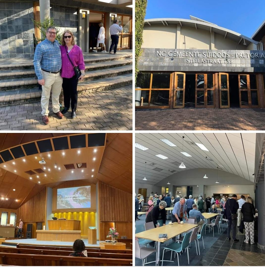 Pennington Presbyterian #Pennington #NewJersey 
Pastor Nancy post:
Greetings from #SouthAfrica!  We arrived safely.  April 14, 2024 worshipped with Dutch Reformed congregation. We were able to follow most of it despite the language barrier. 
#traveltuesday 
#Presbyterian #pcusa