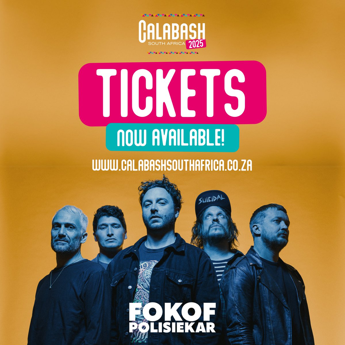 🎸🇿🇦 Get ready to rock out with one of South Africa's finest! @Fokofband will be bringing their punk and alternative rock vibes to #CalabashSouthAfrica2025. Night two of #CalabashSA25 will be headlined by Grammy-winning, @GreenDay plus the legends, @offspring. Supported by…