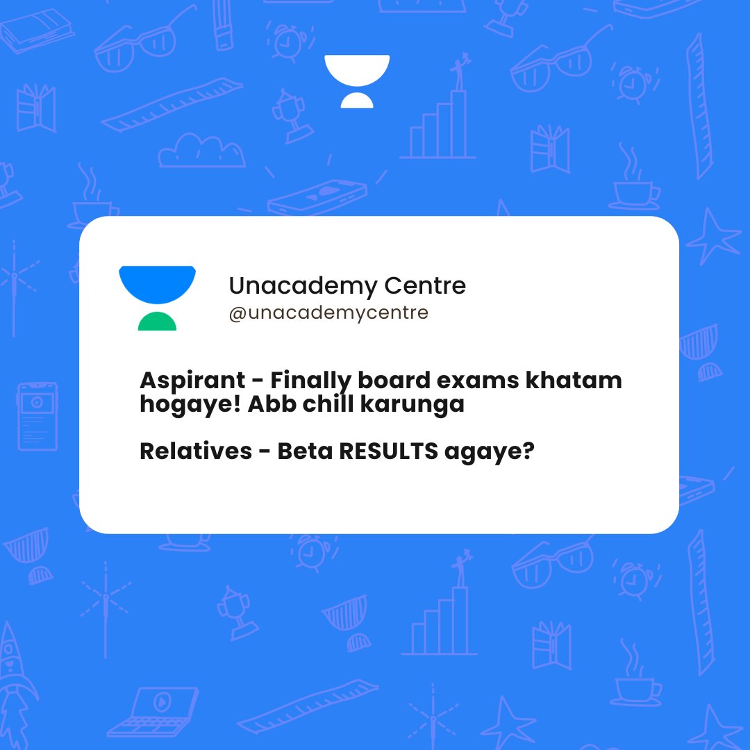 When it is about time 🙃👻

#results #unacademy #unacademycentre #jee #neet #boardexams