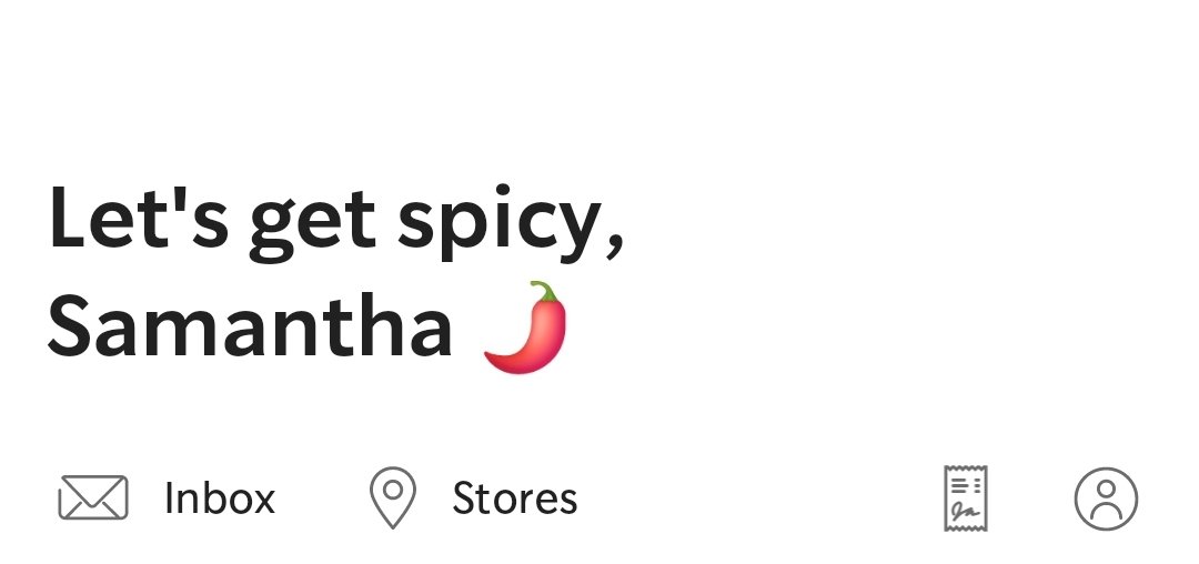 SamCal007's tweet photo. It's like my #Starbucks app knows me.. 🤣🤣
#SpicyPotatoes
#Chitchat
#JustSam https://t.co/FAENIEyUGA