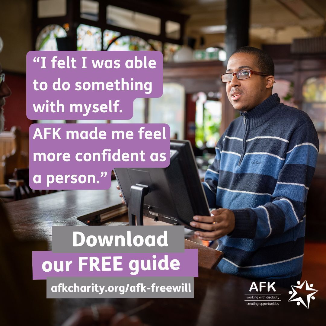 Once you’ve looked after your loved ones, even just a small percentage of your estate could make a BIG difference to our vital work. A gift in your Will can help us empower another Matthew: afkcharity.org/afk-freewill