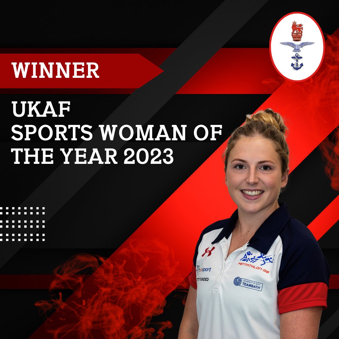 A huge congratulations to Army Modern Pentathlon Athlete, 2Lt Kerenza Bryson on winning Sportswoman of the Year at the UKAF Sports Awards 2023 today.

#Britisharmysport #UKAFSportsAwards2023 @Army_ModernPent @kerenza.bryson