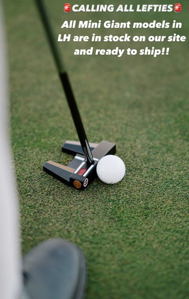 LH in stock! 🔥🔥🔥🔥

mini Giant HTX ……..🕳️

🔗 cart.seemore.com/catalog/produc… #golf #puttbetter #1puttingalignmentsystemingolf