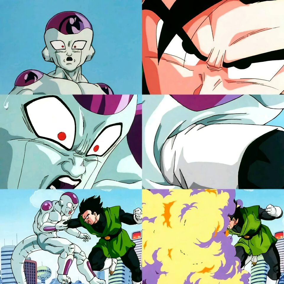 Gohan vs Freeza. Um clássico.