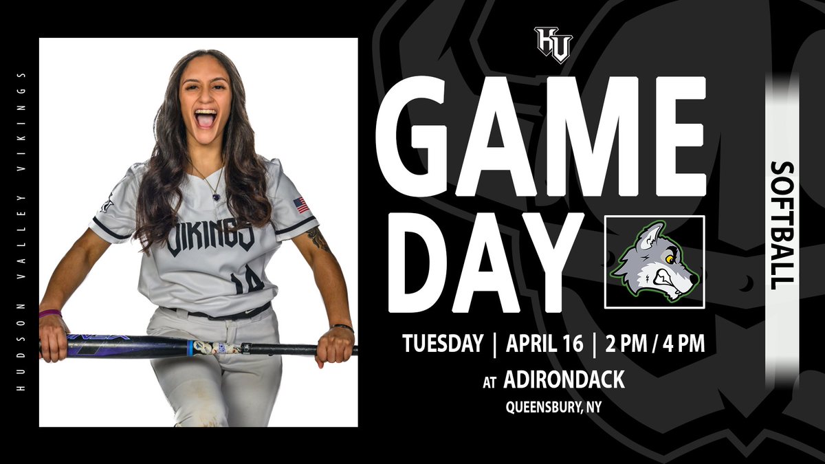 #GAMEDAY | Softball is on the road today as they are set to take on SUNY Adirondack beginning at 2 p.m. in Queensbury, NY. #GoVikings