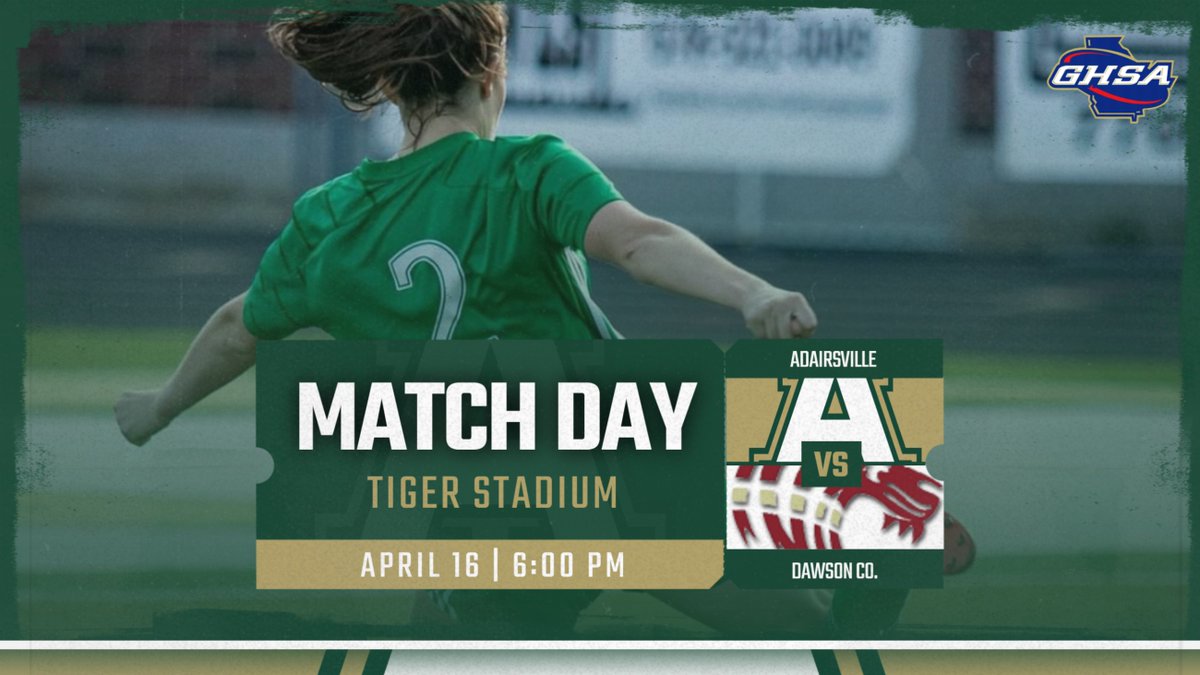 Adairsville306's tweet photo. Lady Tigers Soccer set to host Dawson Co. TODAY at 6:00PM!! Get your tickets now!!

https://t.co/bnnXd9rk2s https://t.co/pPpq2RWFNT