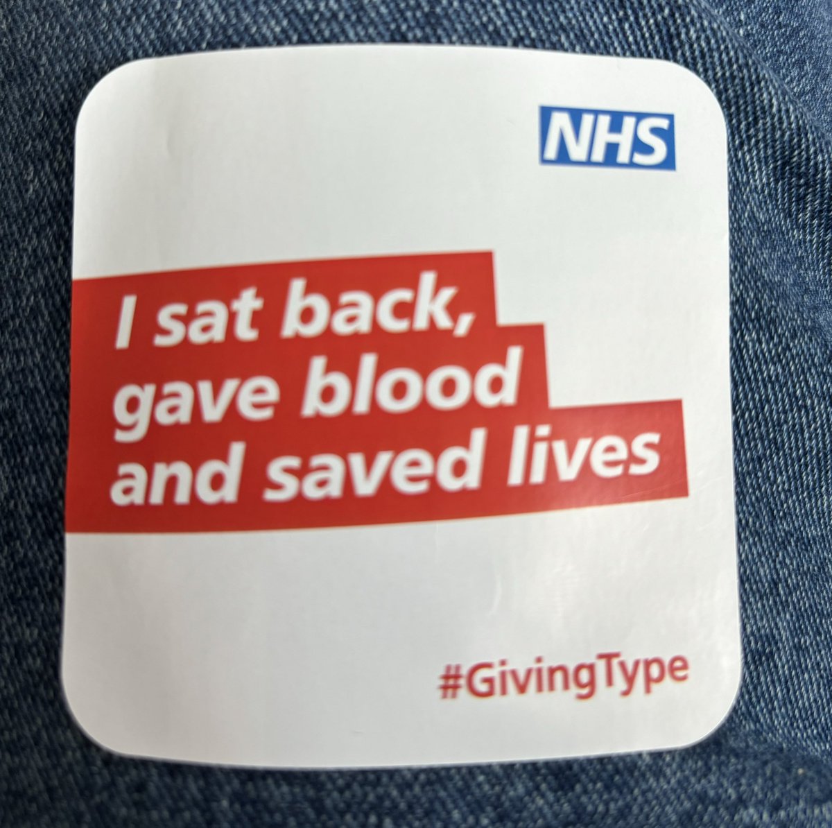 Well - that’s another ‘pint in the pot’, so to speak - if you’re not one already, why not consider blood doning? You get a free biscuit! #blooddonor #givingtype