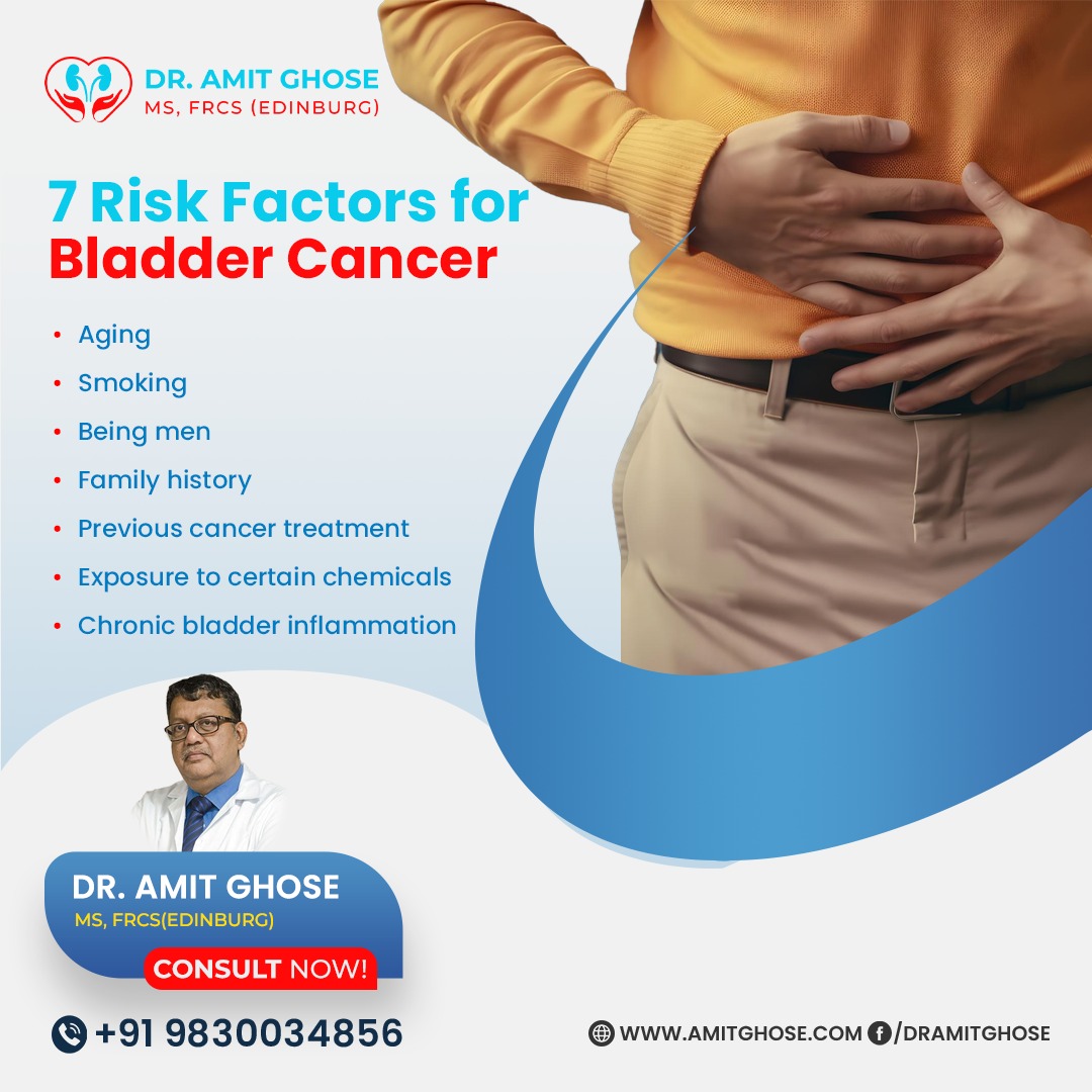 If you are worried about your susceptibility to bladder cancer, it is advisable to seek advice from a uro oncologist as soon as possible. To schedule an appointment with Dr. Amit Ghose, please contact us at 91-9831177188.
#urologist #urology #urologycare #urologysurgery #bladder