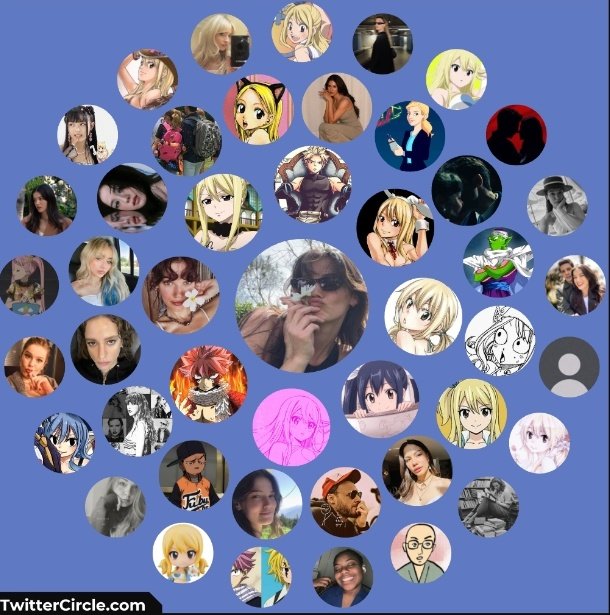My mid april twitter circle 🫶🏼 many are missing but luv you all 🩷