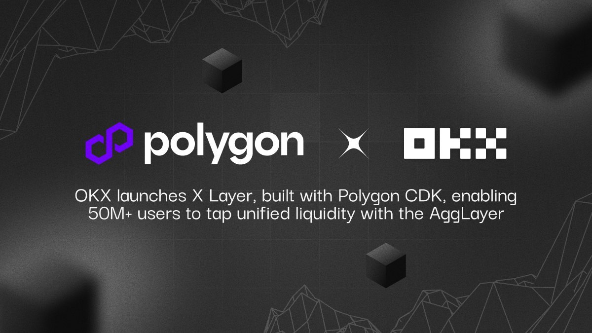 NEW: OKX's @XLayerOfficial, built using Polygon CDK, is live on Mainnet and connected to the AggLayer. This brings 50M+ OKX users into a neutral, decentralized, and horizontally scalable multi-chain environment in the AggLayer.