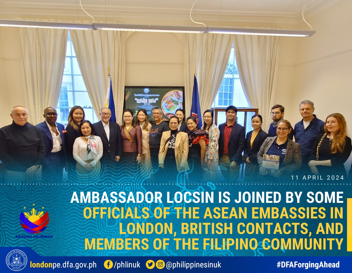 It was a double celebration of Filipino Food Month and National Literature Month this April at the Philippine Embassy in London when it held its two-in-one event “Kain Na!” (Let’s Eat!) ! (1/2)