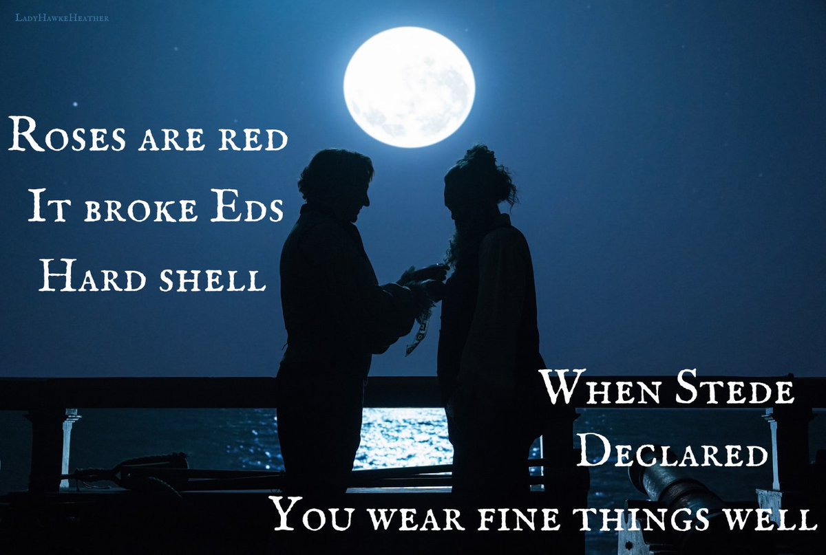 HeatherBayliss's tweet photo. I'm feeling the need for some romance today. 🥰 #ourflagmeansdeath #ofmd #ofmdedit #OurFlagBBC #thankyouofmd #ourflagmeansus #LongLiveOFMD #ourflag #blackbonnet #gentlebeard https://t.co/v8QzCSQfBk