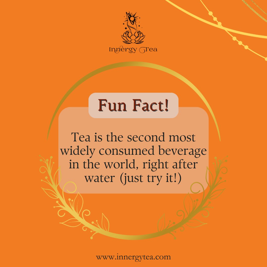 InnergyTea's tweet photo. ☕️✨ Did you know tea is the world's most consumed beverage after water? ✨ Whether you're seeking calm, a boost of antioxidants, or a moment of tranquility, let Innergy Tea be your go-to companion on your wellness journey. 💚🌈Check out our shop🔝
.
.
#InnergyTea #tea #TeaLover https://t.co/gKQlYxqpll