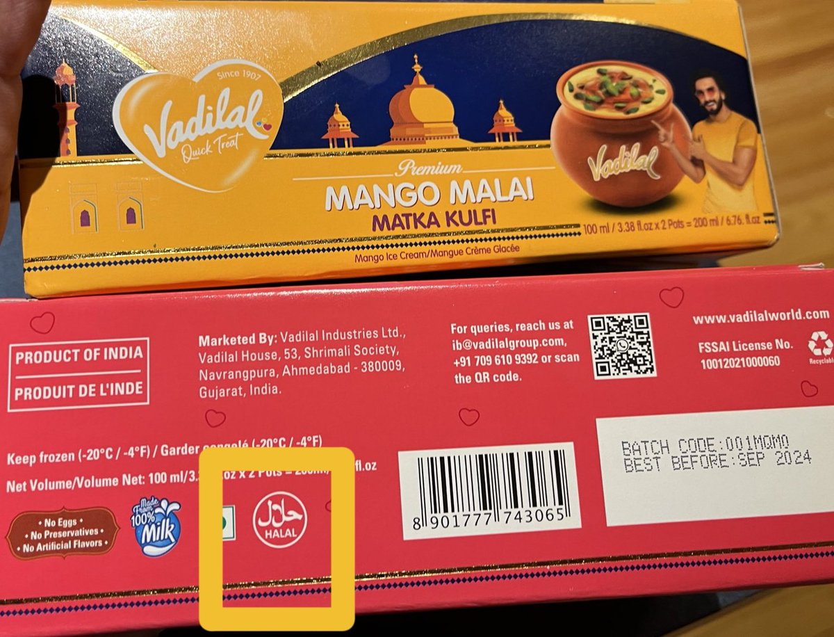 Boycott Halal Vadilal