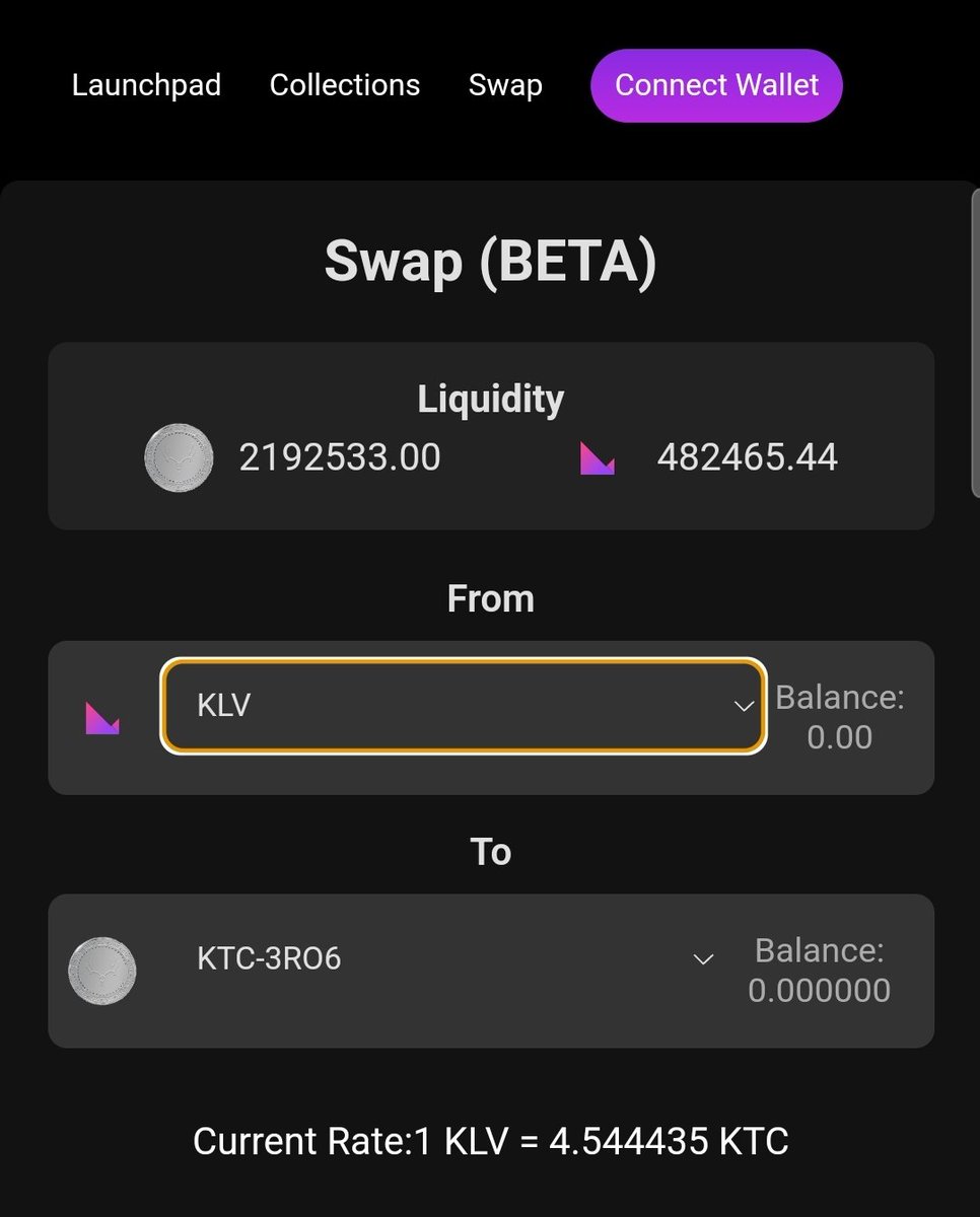 1 #KTC = 4 #KLV soon, this will be 1! 
Next distribution will be end of this month!!!