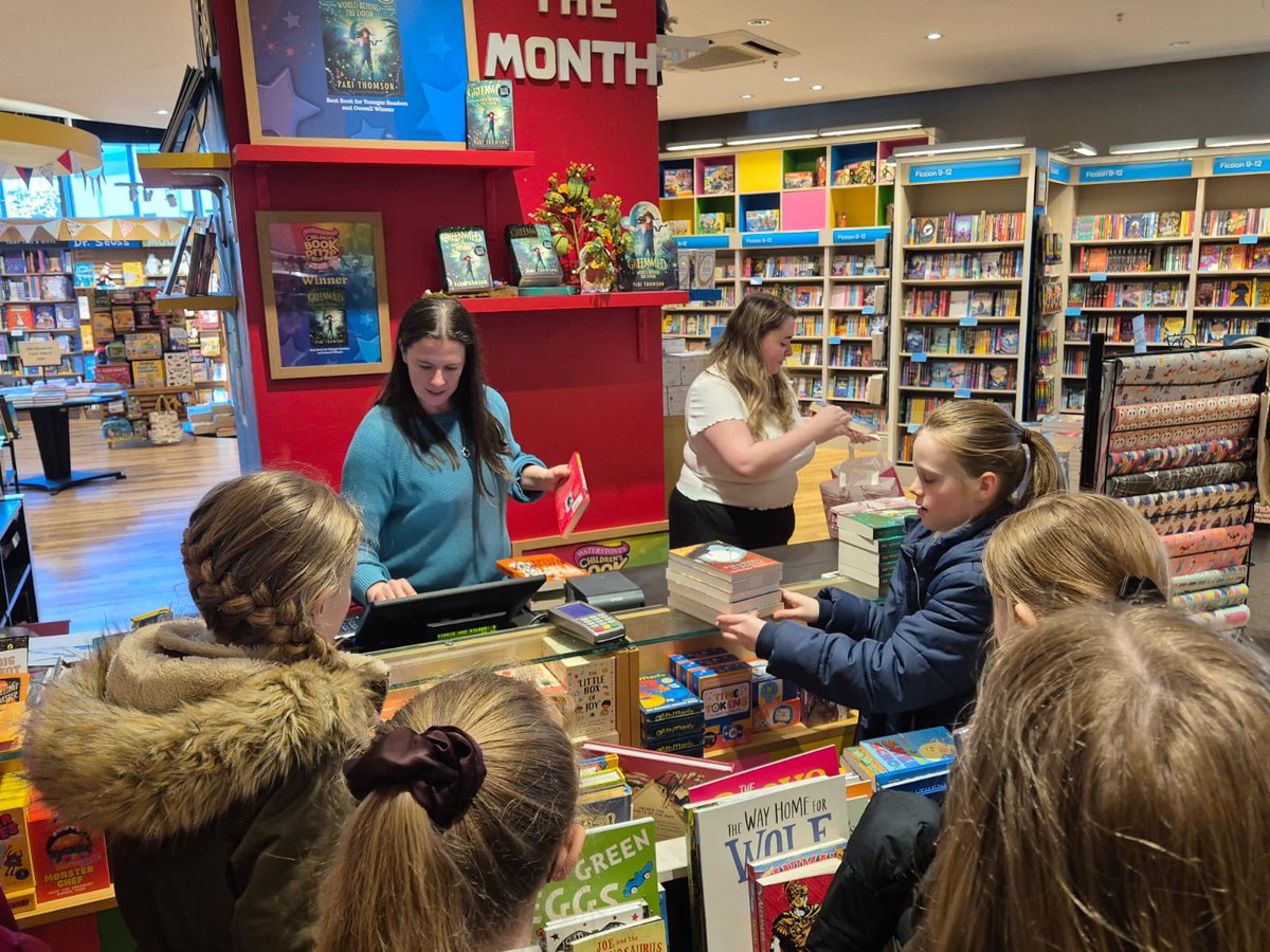 Fantastic work from our reading council in @WaterstonesLPL today, where they focused on choosing books for our library, carefully considering what all age groups would enjoy reading. A great mix of fiction and non-fiction.