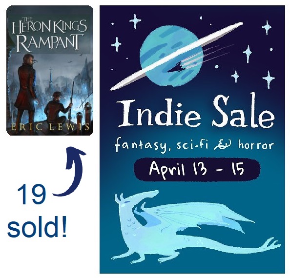 At final tally I sold 19 copies of The Heron Kings Rampant via the @Narratess #IndieApril Sale! This is a better return than almost all the paid services I've used and it cost me nothing 😁 Thank you once again for hosting such a great opportunity for #indieauthors!