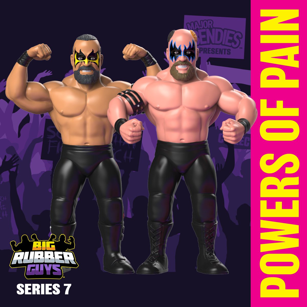 Are you in need of Dusty Rhodes or Powers of Pain?

These #BigRubberGuys are currently available to pre-order until the end of April at MajorBendies.com which is sooner than you think so don’t miss out!

Thanks to those who have already ordered!

#ScratchThatFigureItch