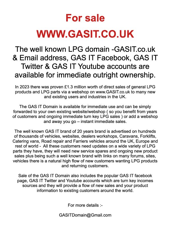 GAS IT - LPG Parts & Supplies (@gas_it) on Twitter photo 