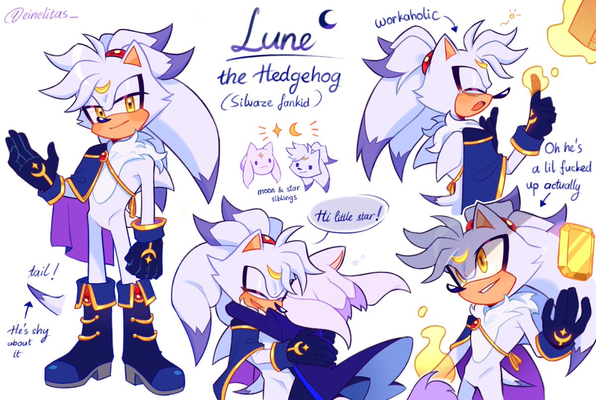 My second silvaze fankid! 🩶🌙 He's Nymph's older brother #silvaze #fankid