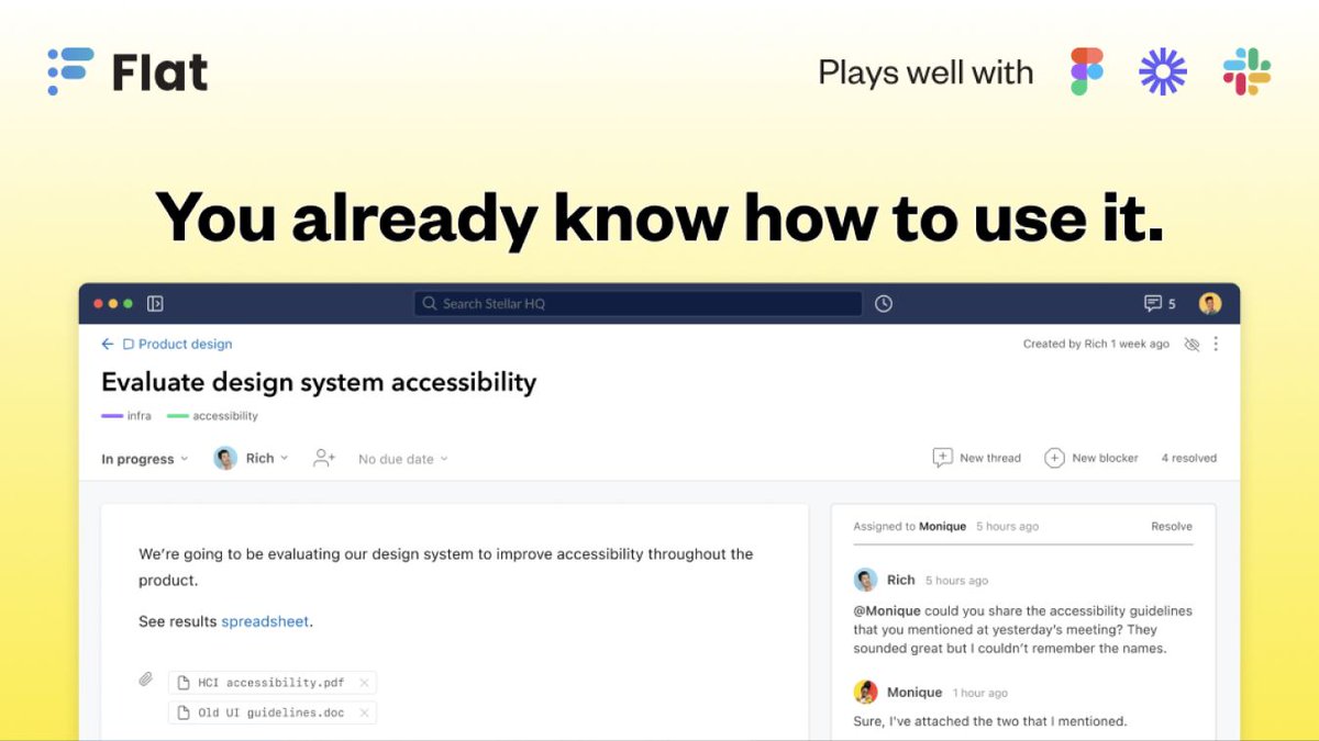 uxdesigncc's tweet photo. Fed up with complex, cluttered, and clunky task-tracking tools? Try Flat: https://t.co/u2iNvy8PWC #ad #UX #productivity https://t.co/3j5X9Rdp0m