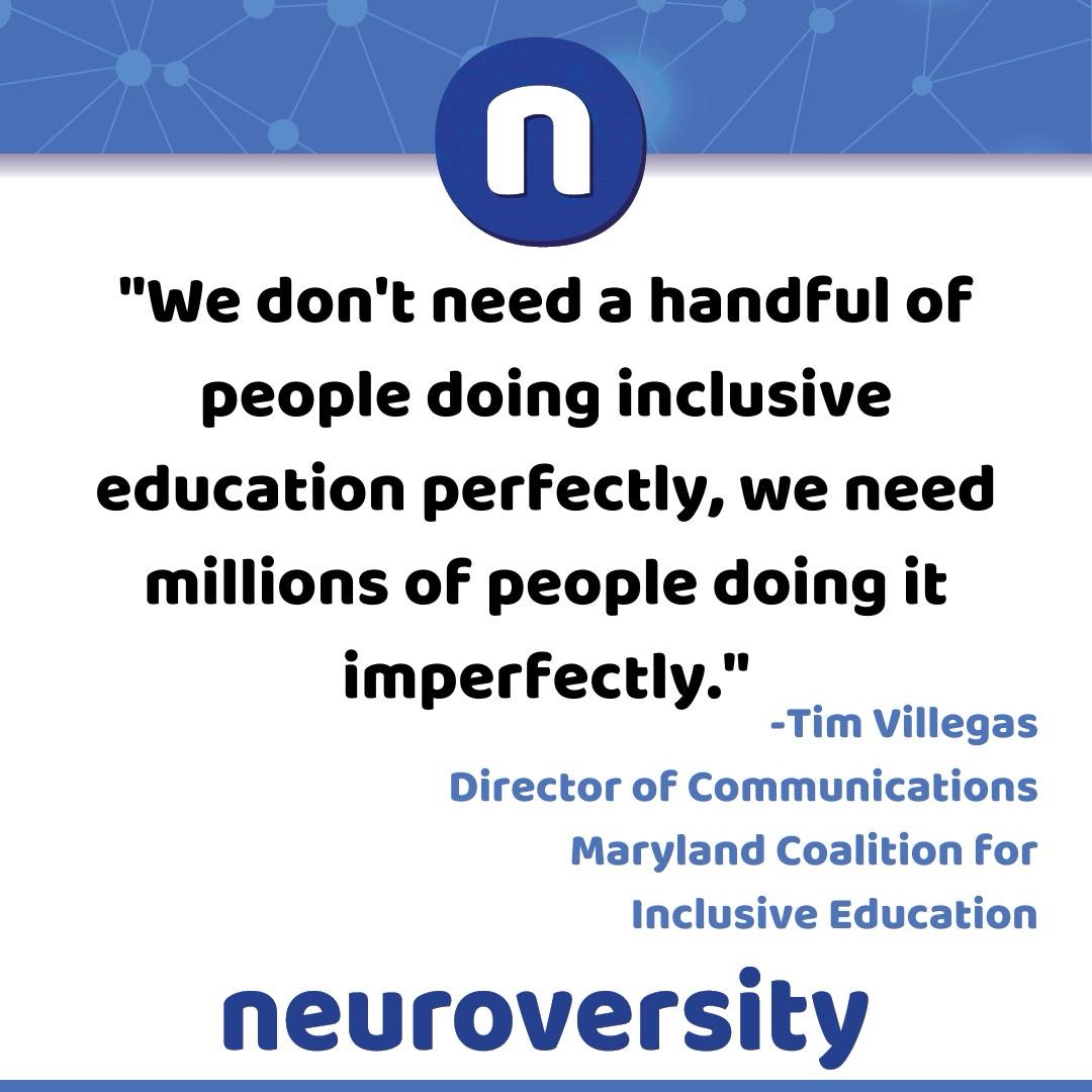 Born Fabulous Podcast (@podcastborn) on Twitter photo “We don’t need a handful of people doing inclusive education perfectly, we need millions of people doing it imperfectly.” - Tim Villegas @TheRealTimVegas <a href="/NeuroversityPod/">Neuroversity</a> <a href="/think_inclusive/">Maryland Coalition for Inclusive Education</a> “We don’t need a handful of people doing inclusive education perfectly, we need millions of people doing it imperfectly.” - Tim Villegas @TheRealTimVegas <a href="/NeuroversityPod/">Neuroversity</a> <a href="/think_inclusive/">Maryland Coalition for Inclusive Education</a>