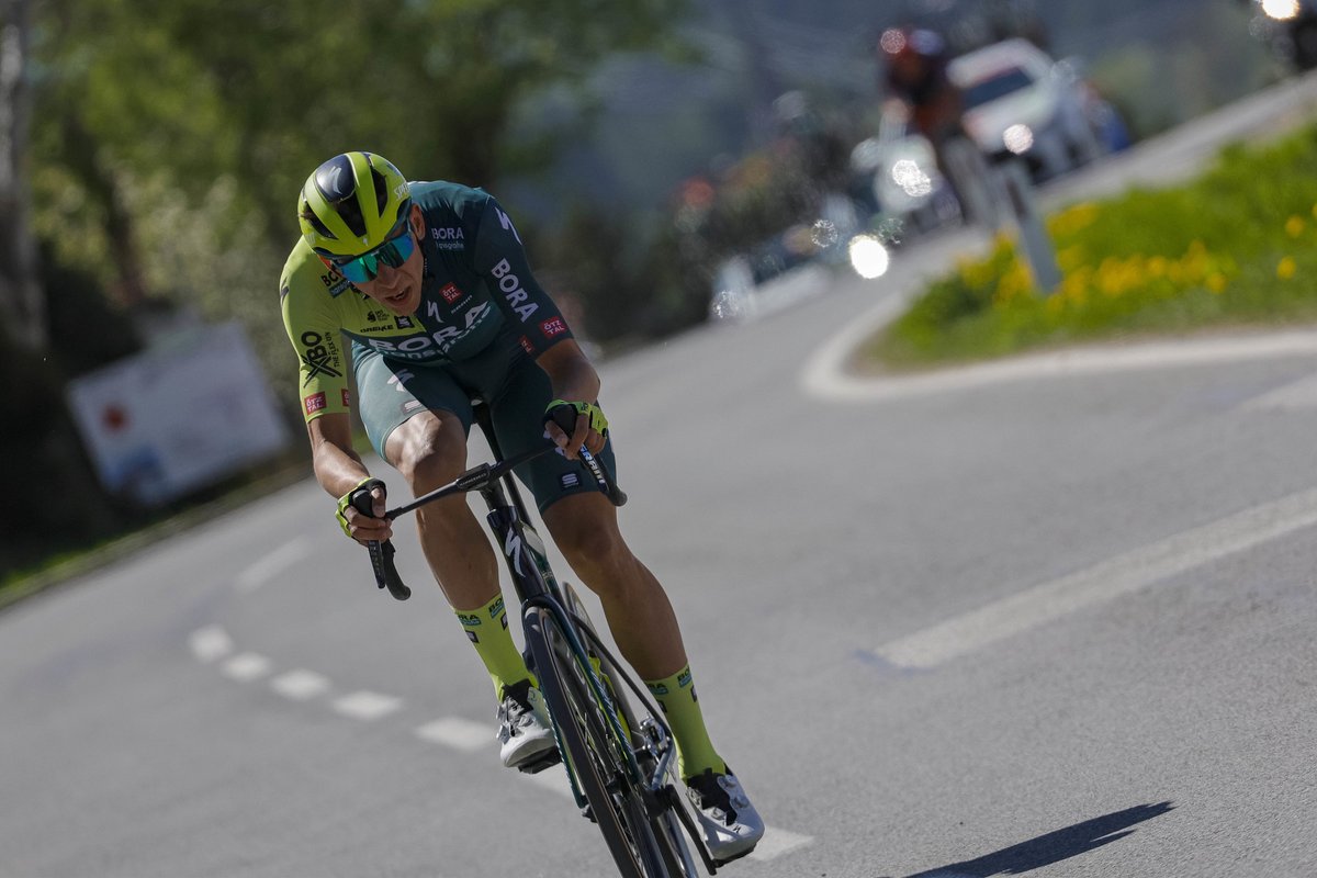 🇦🇹 #TotA Patrick Gamper finishes 2nd, 1:20 minutes behind the winner, Alessandro De Marchi. Great fight, Patrick! #BORAhansgrohe #bandofbrothers 📷 Sprintcyclingagency