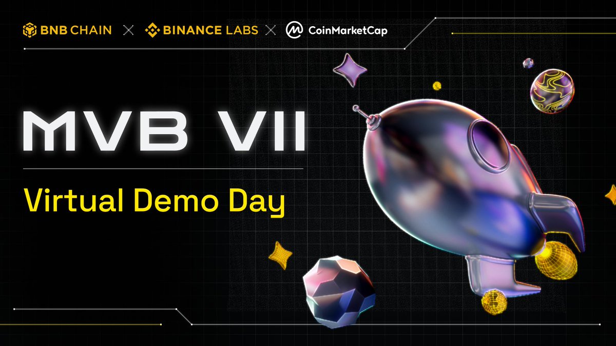 BNBCHAIN's tweet photo. We are LIVE in 15 minutes with MVB VII's Demo Day! ⌛️

Join us 👉 https://t.co/FaHixMhifl https://t.co/JbC9MF8WPb