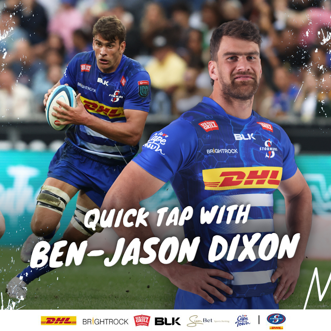 DHL Stormers forward Ben-Jason Dixon on why he enjoys tackling so much, his love of puzzles and how he tries to play like Spiderman. #iamastormer #dhldelivers thestormers.com/quick-tap-with…