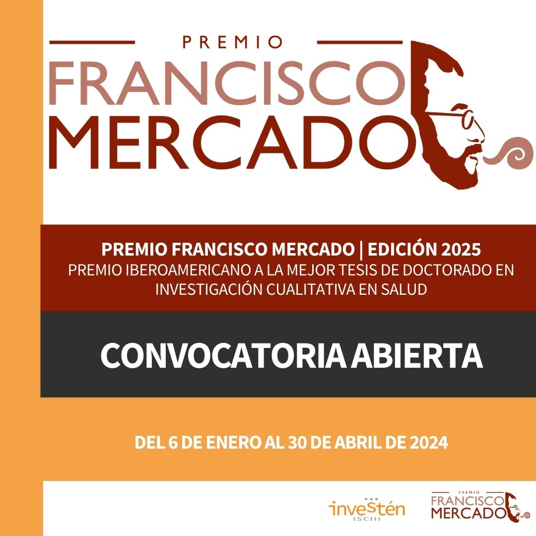 Investenisciii's tweet photo. ¡Participa en la III edición del #PremioFranciscoMercado! 🏆
Recuerda: la convocatoria para presentar trabajos sigue abierta hasta el 30 de abril. 🗓️
Encuentra toda la información en:
👉 https://t.co/x6FF2isKnd
👉 https://t.co/AOBdx7qb1F
#investigacionensalud #investenisciii https://t.co/z4Cxg9cyJr
