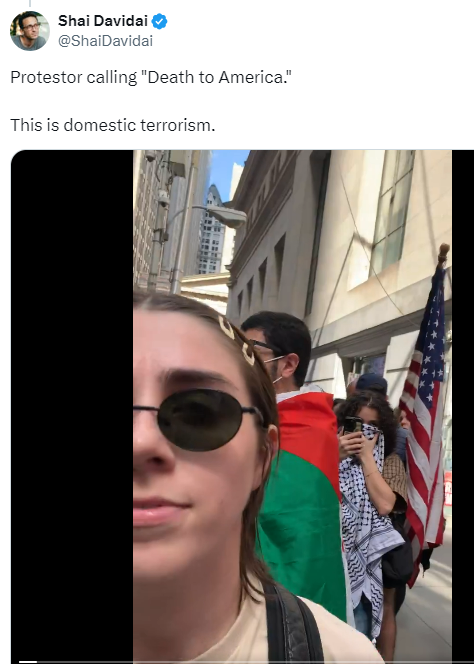 If you're the parents of this smug piece of shit kid chanting 'Death to America' you're an even worse piece of shit than she is. You lived through 9/11 and you STILL produced this garbage.... #DomesticTerrorism