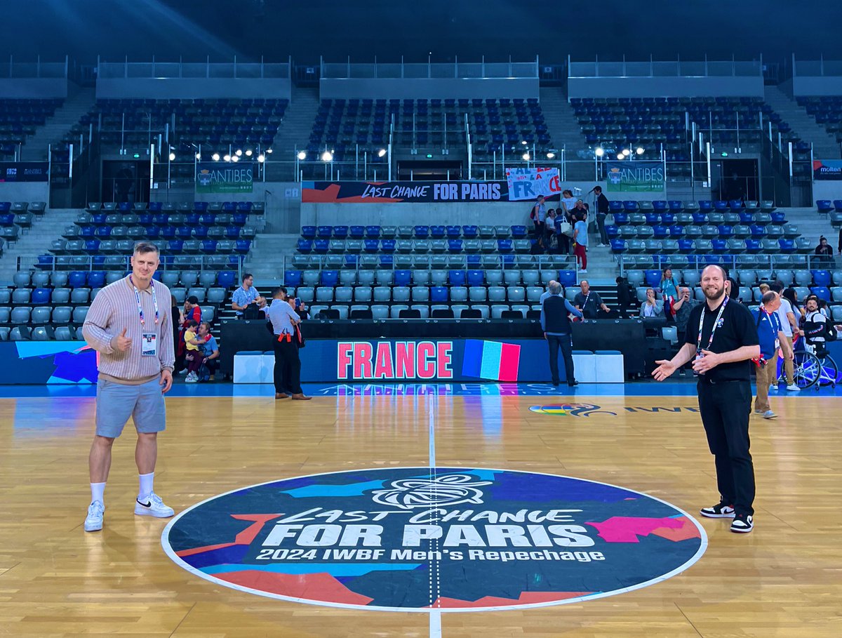What a great experience it was to commentate the 2024 the IWBF Repechage with @JohnHobbsTB it was indeed the last chance for Paris where Germany, France, Canada, and the Netherlands qualified for the Paralympics!

Thank you @_IWBF 

📍Antibes 🇫🇷 
#LASTCHANCEFORPARIS
