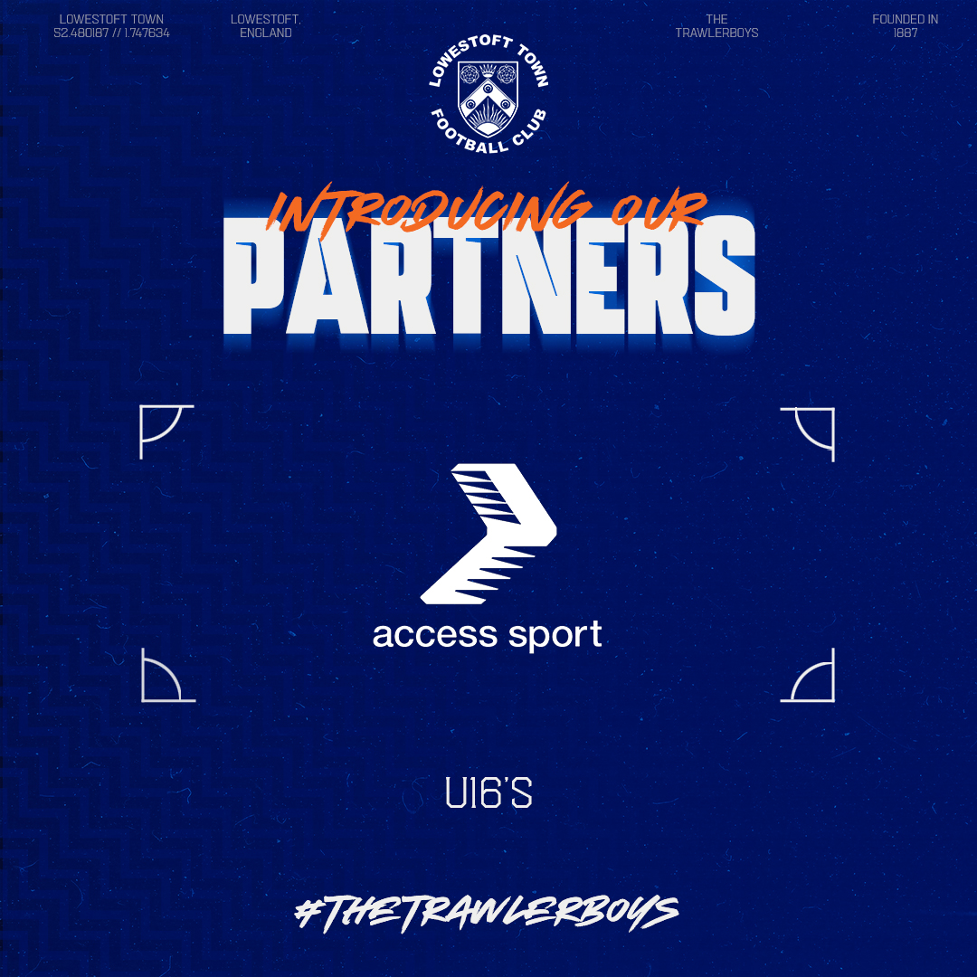 OFCLTRAWLERBOYS's tweet photo. Committed to triumph side by side! 🤝 A heartfelt appreciation to @accesssportcoll  for powering our U16's adventure at Lowestoft Town FC. Your support is our winning strategy, shaping champions both on and off the field! ⚽🏆

#THETRAWLERBOYS #INTRODUCINGOURPARTNERS https://t.co/cOcL19crC0