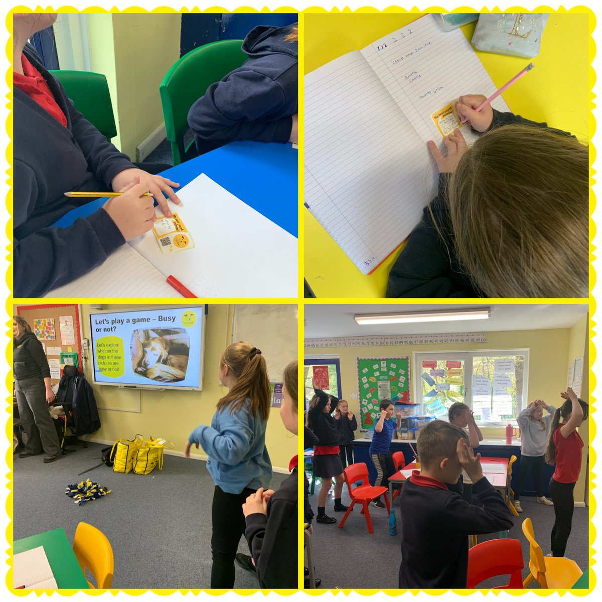 Dosbarth Helyg wants to say thank you to Claire from @DogsTrust as we really enjoyed learning about the ABCs of spending time and caring for dogs. 🐕 🐶 #EthicalElin @CTMHealthySch #TEAMOaklands