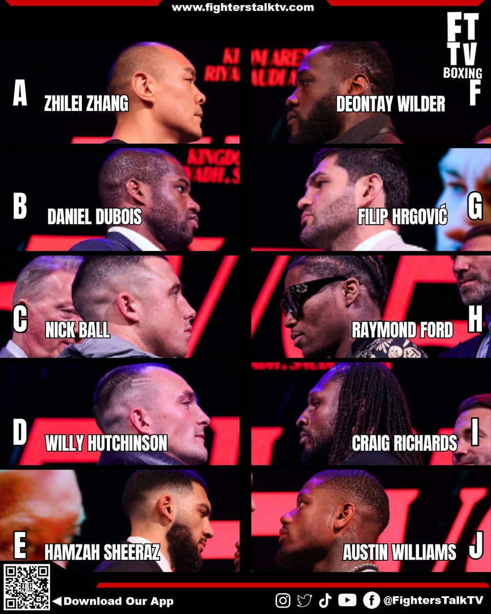 MAY THE BEST TEAM WIN!

Pick your winners. Who do you think will win in their matchups?

#matchroomboxing #Queensberry #toprankboxing #boxing #boxingfans #BoxingEvent #5v5 #EddieHearn #frankwarren