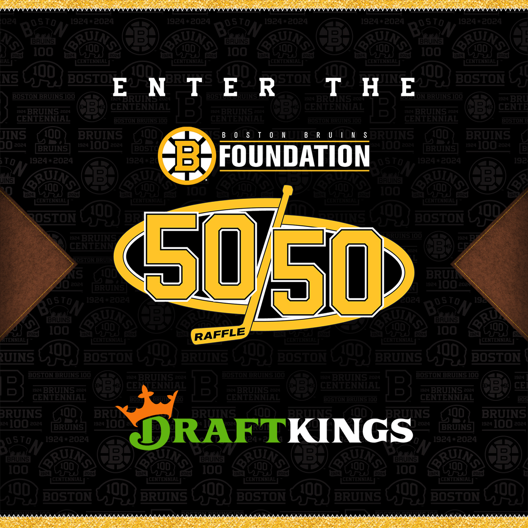 NHLBruins's tweet photo. The 50/50 raffle pres. by @DraftKings will support #NHLBruins Foundation, who work with charitable organizations with a commitment to health, education &amp; athletics, now through the 3rd period of the game on 4/16. 

3-game carryover jackpot ends 4/16.

🎟️: https://t.co/eWF0Za0Pkk https://t.co/CSzorCtoyS