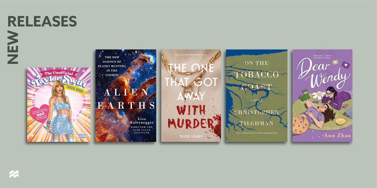 Immerse yourself in reading this #PubDay! Discover titles from Hadleigh Hannah, @KalteneggerLisa, @TrishLundy, Christopher Tilghman, and @annzhao_. View them all: us.macmillan.com. 📚