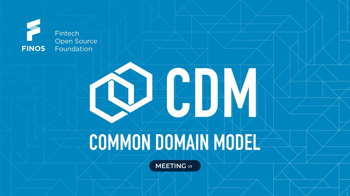 ⏰ In 30 min - #CommonDomainModel: Contribution Review Working Group - Join to discuss how financial products are traded and managed across the transaction lifecycle bit.ly/4aGQudu #opensource #fintech #bankingtech #financialservices #regtech #CDM