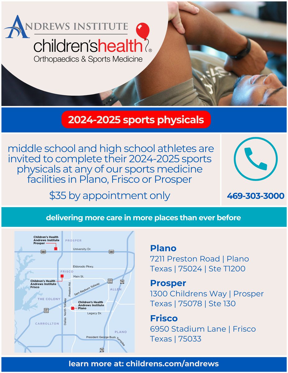 2024-2025 Nelson Athletes:
You will need a Sports Physical completed after 5/1/24. You can also go to an urgent care or your primary care physician. This must be completed prior to the first day of the 2024-2025 schoolyear.
Thank you!