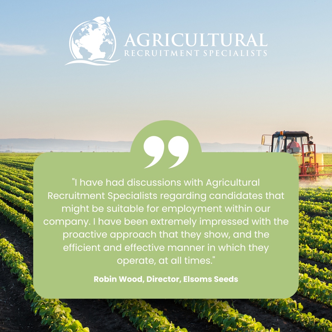 🌟TestimonialTuesday🌟

We're delighted to share these kind words from Robin Wood, Director at Elsoms Seeds! 🌱

🔍 Discover how we can help you find the perfect talent: agrirs.co.uk/contact-us

#AgriculturalRecruitment #HappyClient #Efficiency #ProactiveRecruitment #ElsomsSeeds