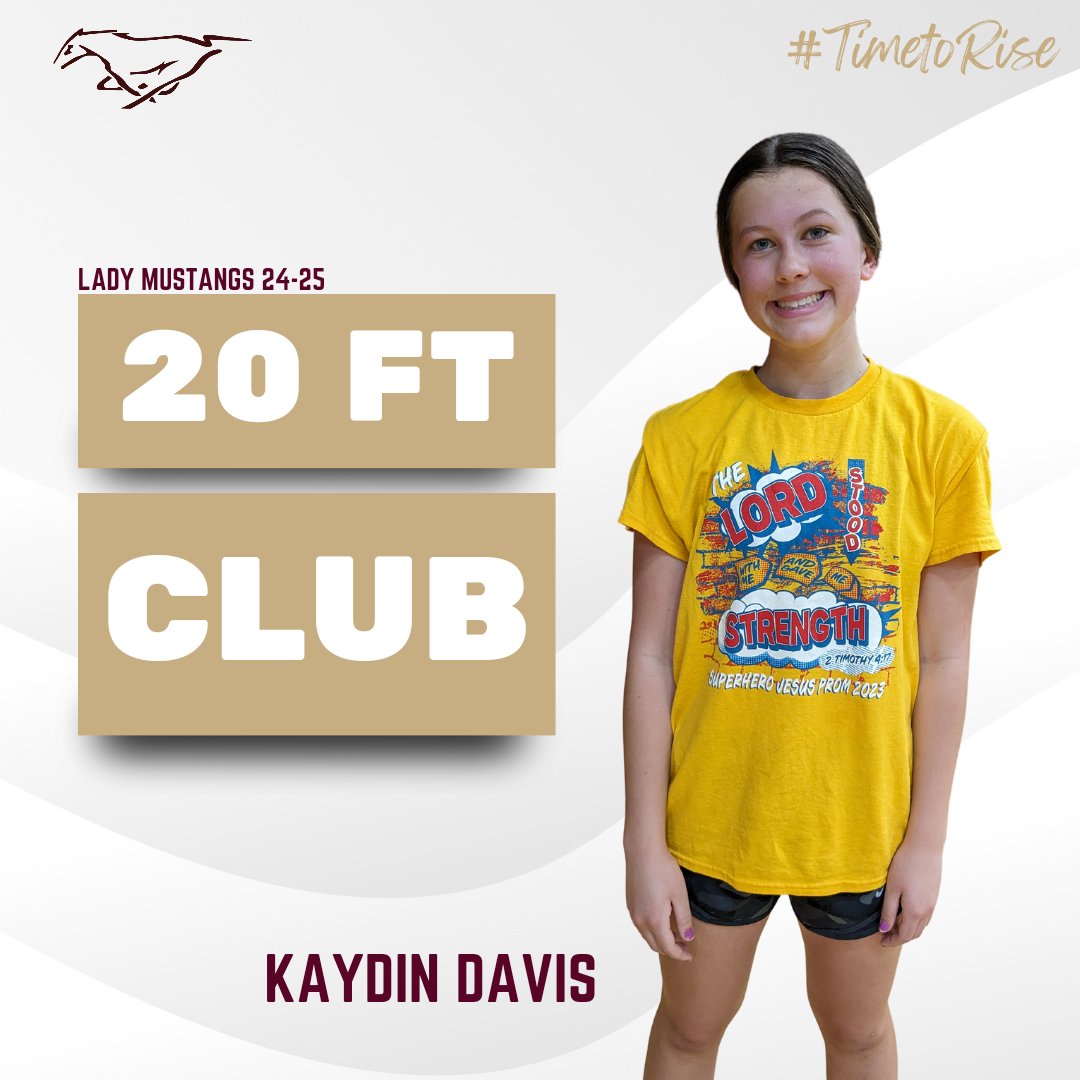 First 24-25 FT Club member!
◾ Incoming freshman Kaydin Davis 

#TimetoRise⌚⬆️🐴🏀⛹️‍♀️📈
