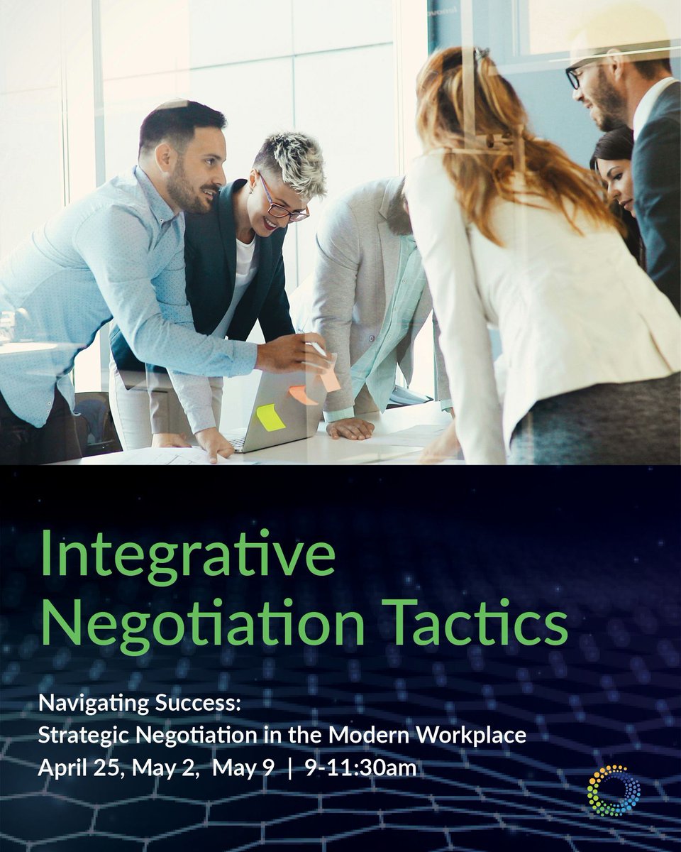 WeAreRIBio's tweet photo. RI Bio’s course Navigating Success: Strategic Negotiation in the Modern Workplace teaches common negotiating errors, stakeholder identification &amp; management, effective decision-making, etc. Starts April 25 and seats are limited. https://t.co/0n4sfGp1Vk 
#negotiation https://t.co/aohouIK8lO