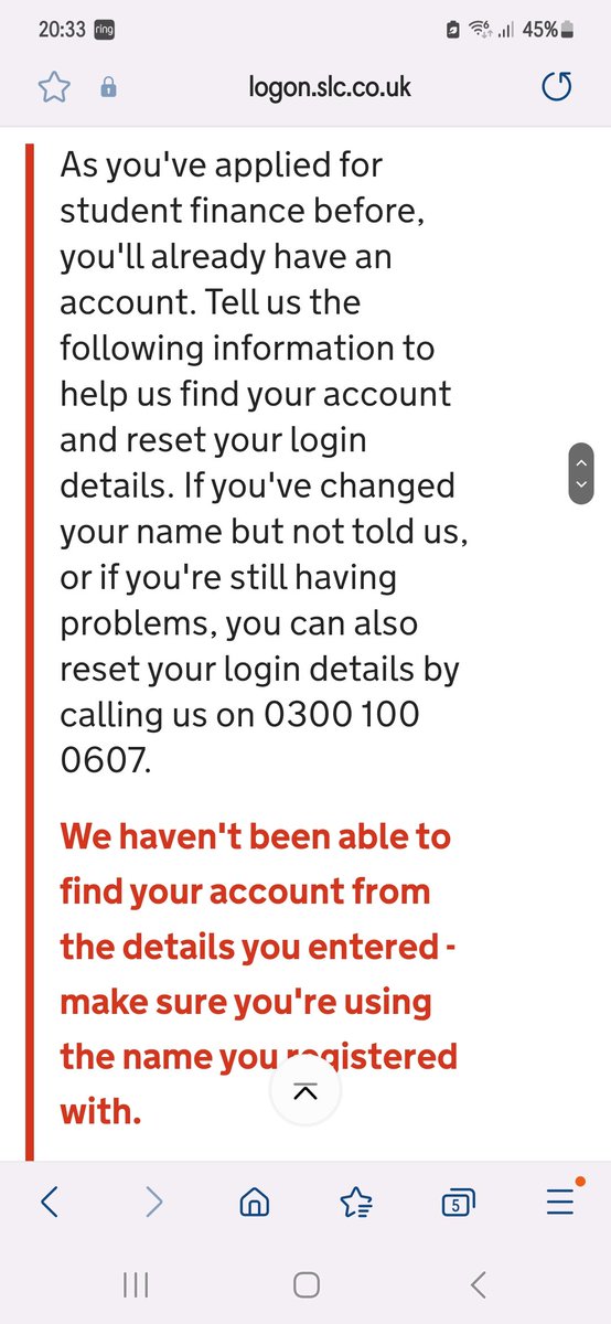 _LolzH_'s tweet photo. @SF_England I am 
 trying to sign in to support my sons application but keep getting this. His girlfriends parents are having the same issue. https://t.co/2Z70s7M7RV