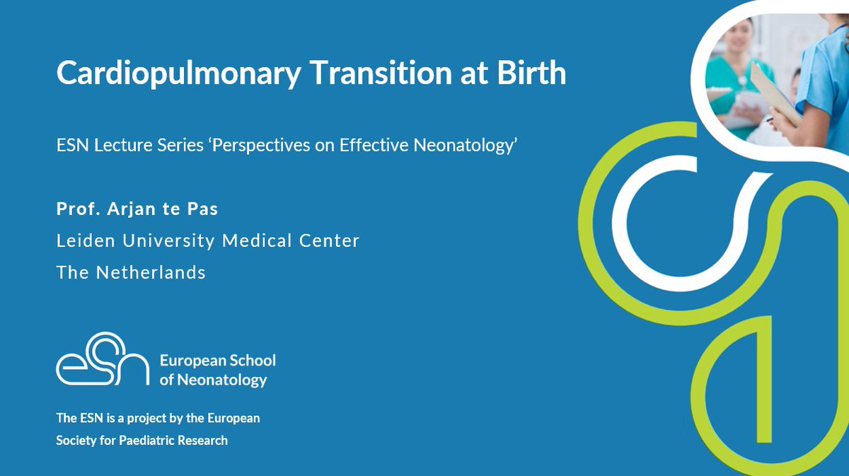 ESPR_ESN's tweet image. 📅 Stay tuned for the second session of our ESN Lecture Series, &apos;Perspectives on Effective Neonatology,&apos; going live soon! Join us for &apos;Cardiopulmonary Transition at Birth,&apos; presented by the renowned Prof. Arjan te Pas. Don&apos;t miss this insightful session! 💡 #ESNLectureSeries