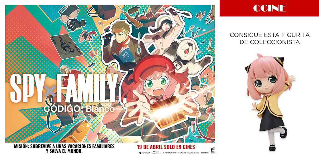 ocine_es's tweet image. ¡Consigue una de estas 2 figuritas de coleccionista de SPY x FAMILY CÓDIGO: Blanco!
Para participar:
🐦 ¡Síguenos! (@ocine_es)
🔁 RT
🗨 Menciona a esa persona que sabes que necesita esta figura para completar su colección de SPY x FAMILY
📃 BBLL ➡ bit.ly/3xMBqft
