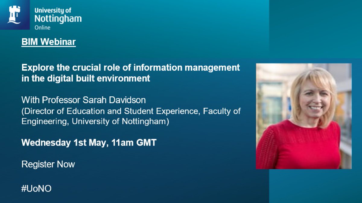 Building Information Management and Modelling Webinar hosted by @UniOfNottingham on Wednesday 1st May at 11am Find out more and register your place: ow.ly/ytK150Rh5kt