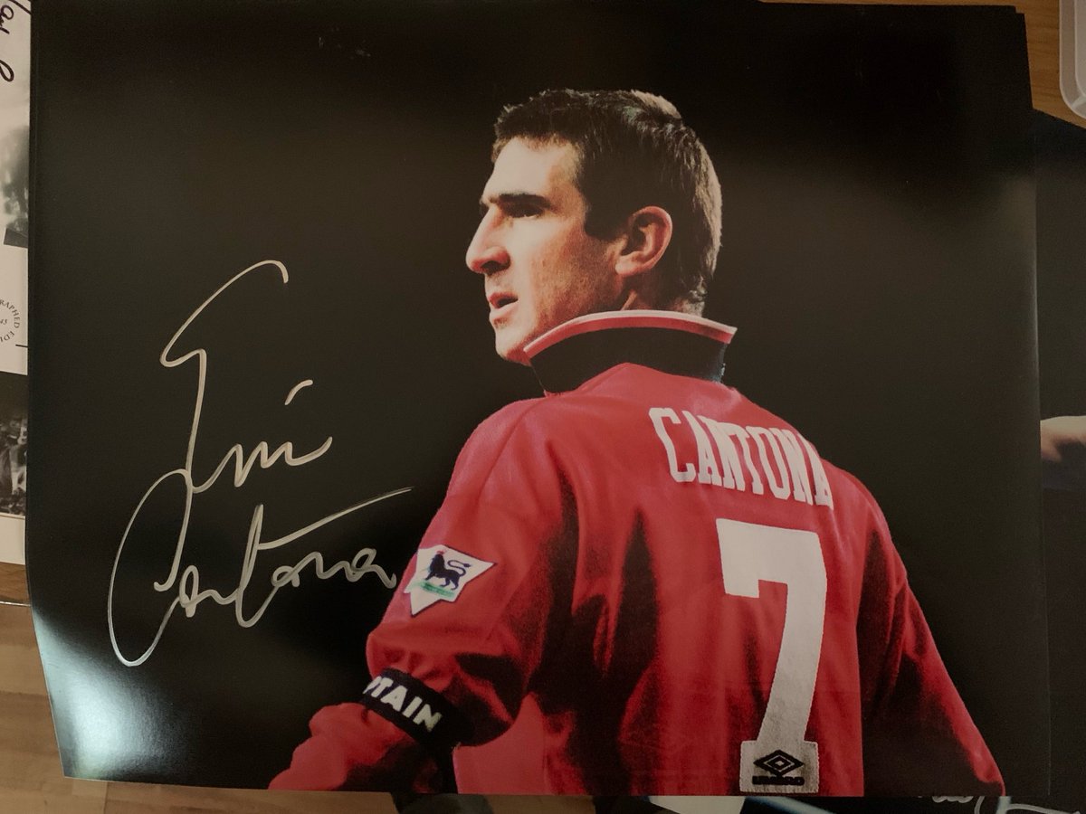 Anyone want one of these framed and dedicated to you personally terry@a1sportingspeakers.com or 07973387294 to purchase ⁦@ManUtd⁩ ⁦@CantonasCoIIar⁩ #cantona #erictheking