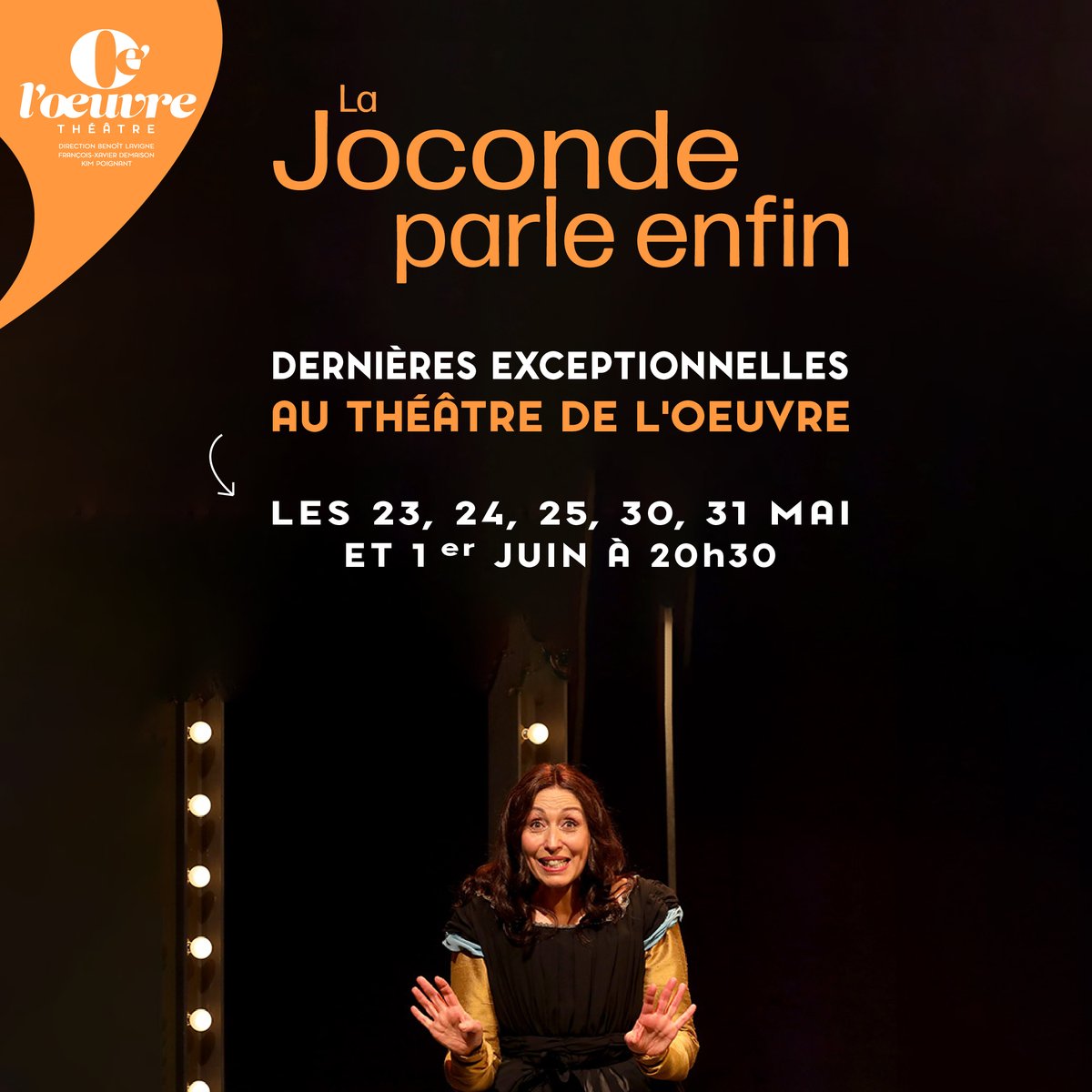 Dernières dates exceptionnelles !
La Joconde vous réserve 6 dernières soirées avant l’été !

🎟 Billetterie ouverte ici : bit.ly/3PXzV4W
💡 Plus d’infos : bit.ly/3LFq40T