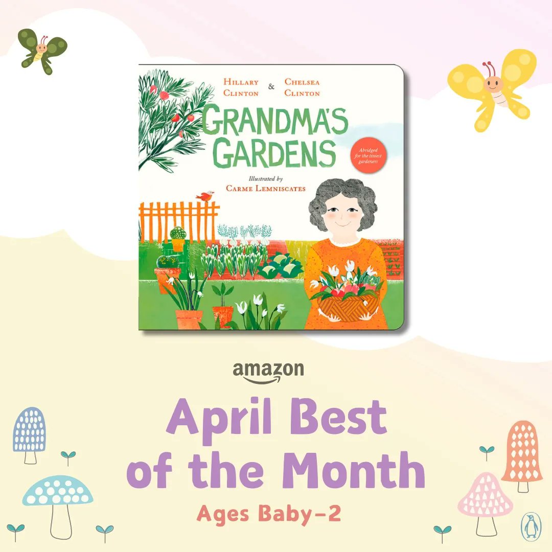 Happy #BookBirthday to GRANDMA’S GARDENS, an @amazon Best Book of the Month that's perfectly sized (as a board book!) for the budding little one in every family! #PubDay